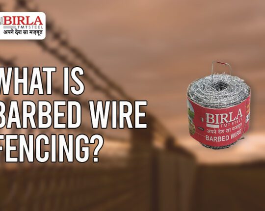 What is Barbed wire fencing?